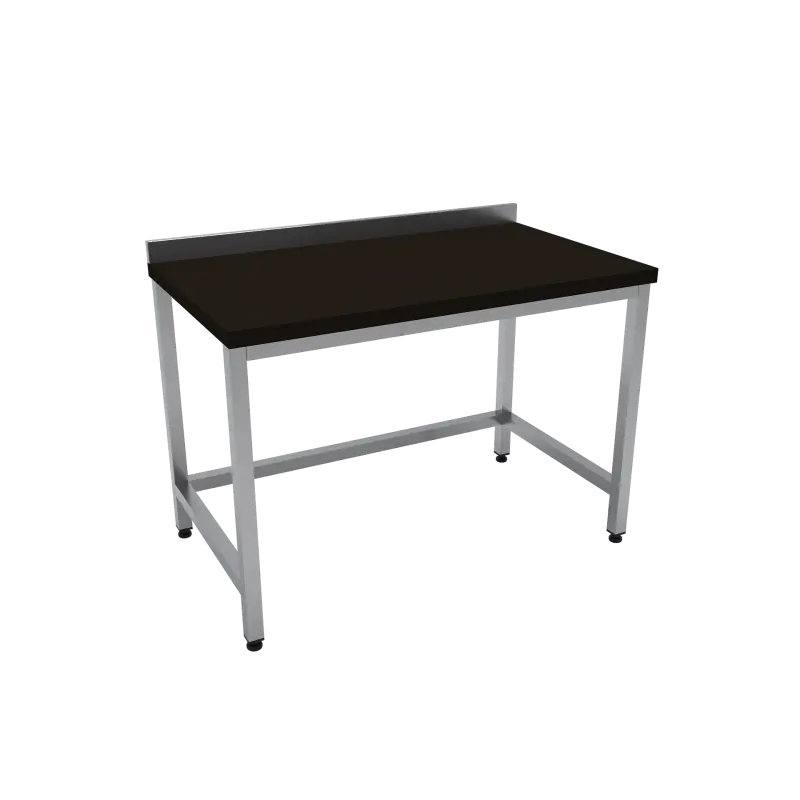 Çalışma Tezgahı Polietilen Tablalı 200x60x85 CM Siyah