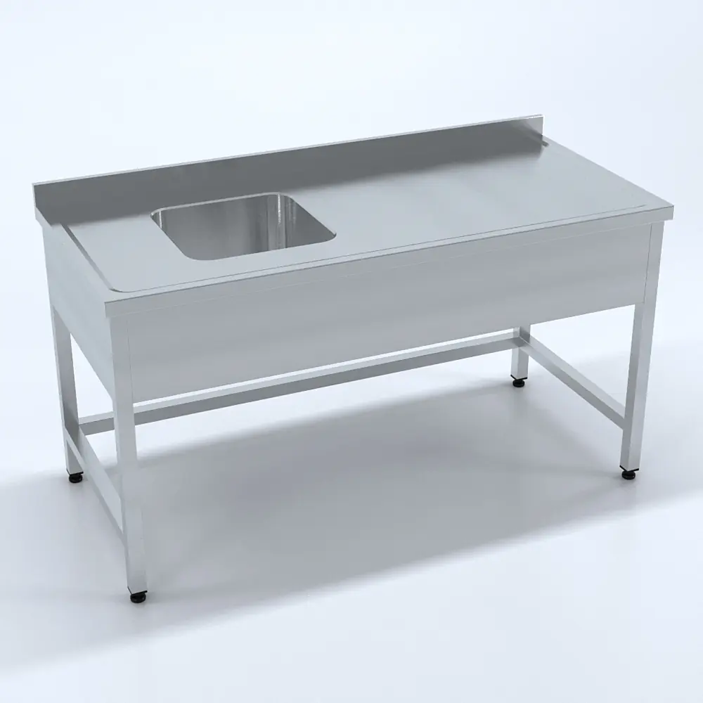 Tek Evyeli Tezgah 120x70x85